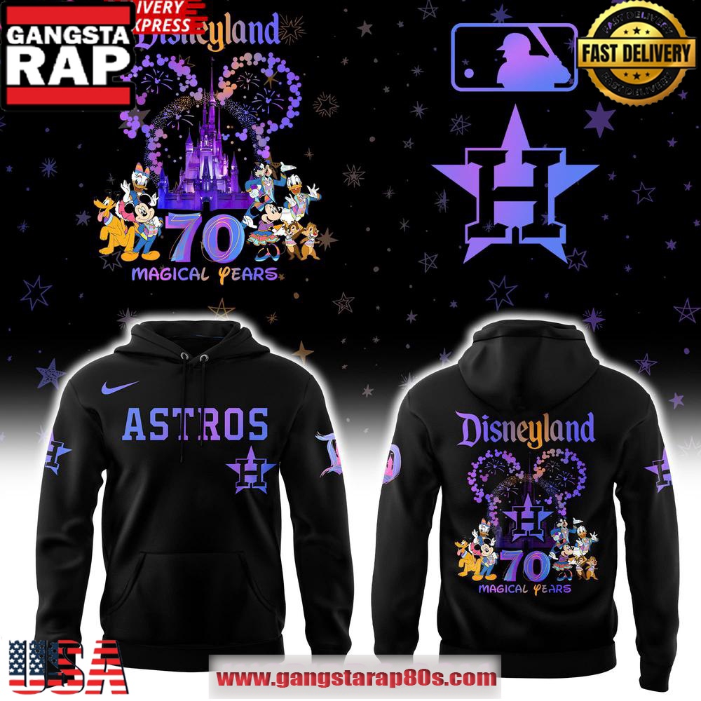 Houston Astros Disneyland 70th Magical Years Special Unisex Hoodie
