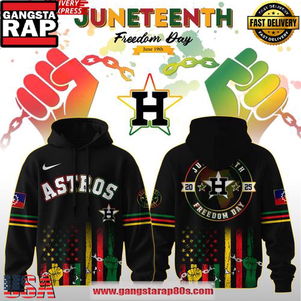 Houston Astros Juneteenth Day 2025 Special Unisex Hoodie