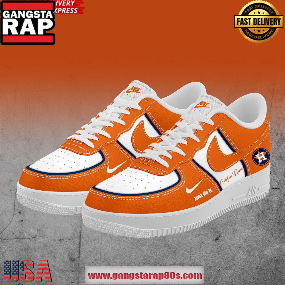 Houston Astros Just Do It Limited Edition Air Force 1 Running Sneakers Shoes Houston Astros Just Do It Limited Edition Air Force 1 Running Sneakers Shoes