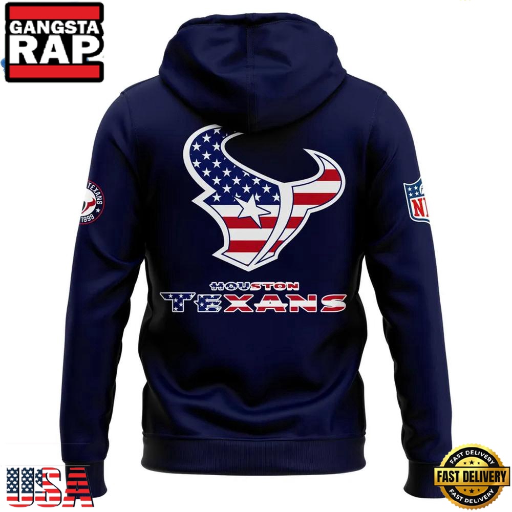 Houston Texans 2025 Happy Independence Day Hoodie Houston Texans 2025 Happy Independence Day Hoodie