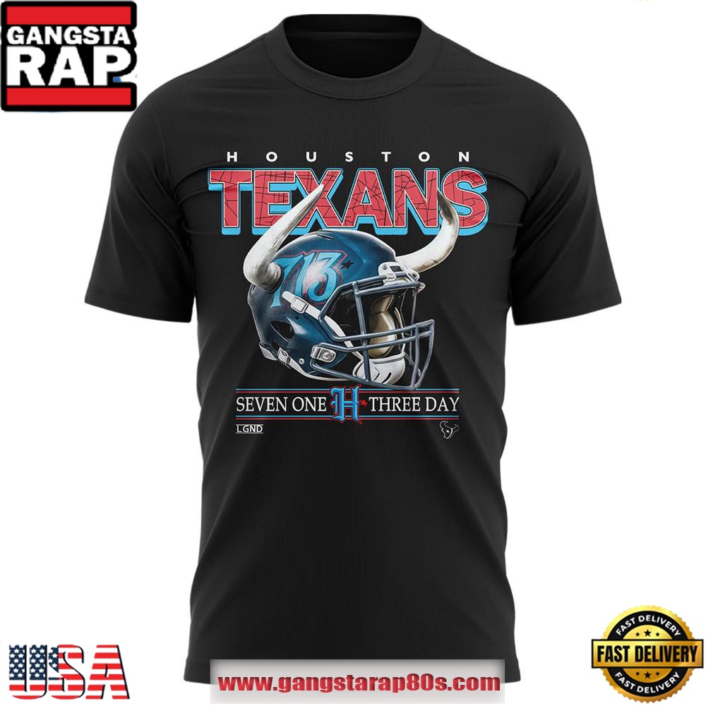 Houston Texans 713 Limited Edition Black Unisex T Shirt Houston Texans 713 Limited Edition Black Unisex T Shirt