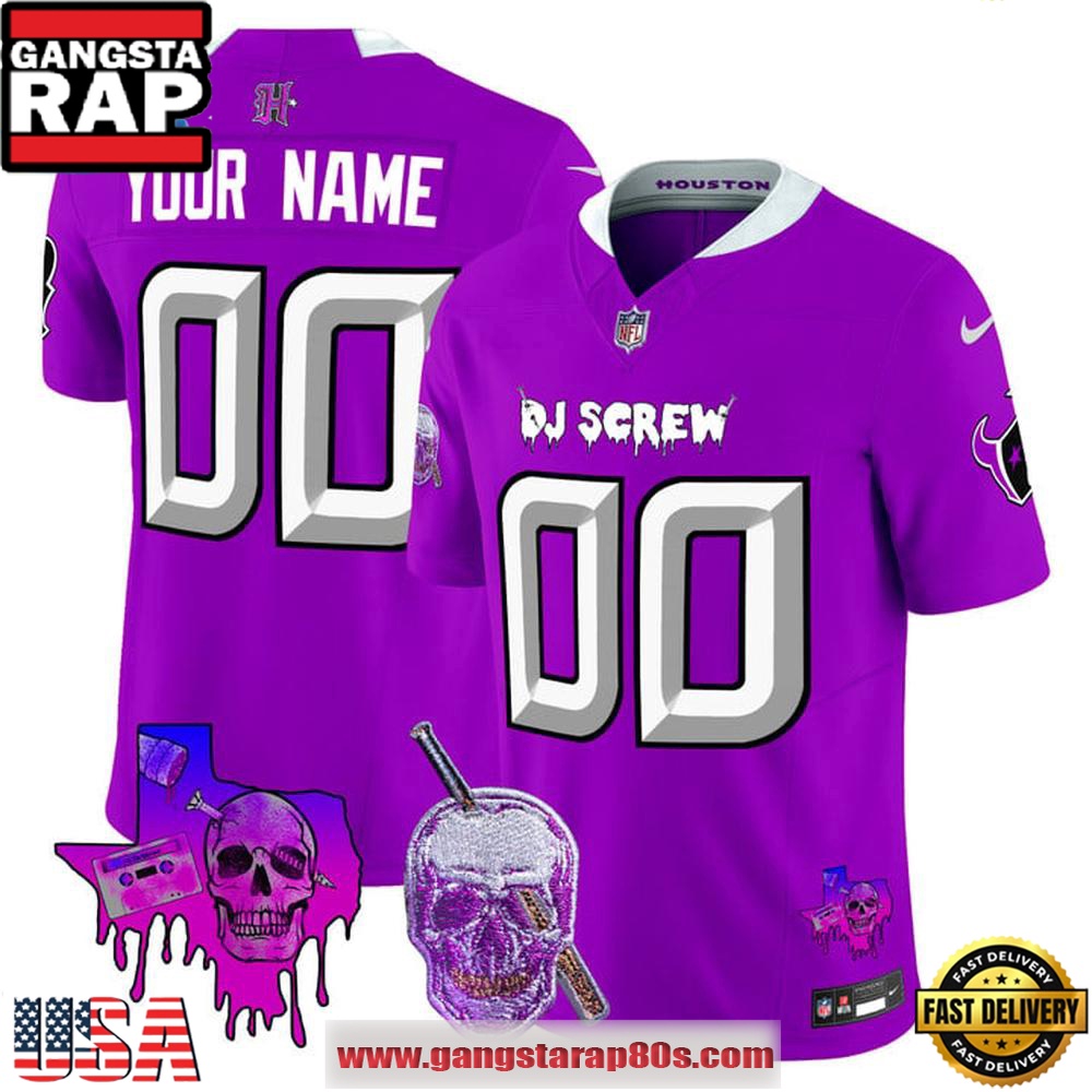 Houston Texans x DJ Screw Vapor Limited Edition Custom Football Jersey