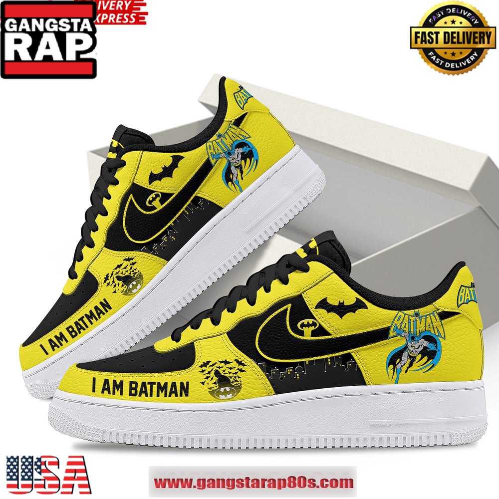 I Am Batman Limited Edition Air Force 1 Running Sneakers Shoes