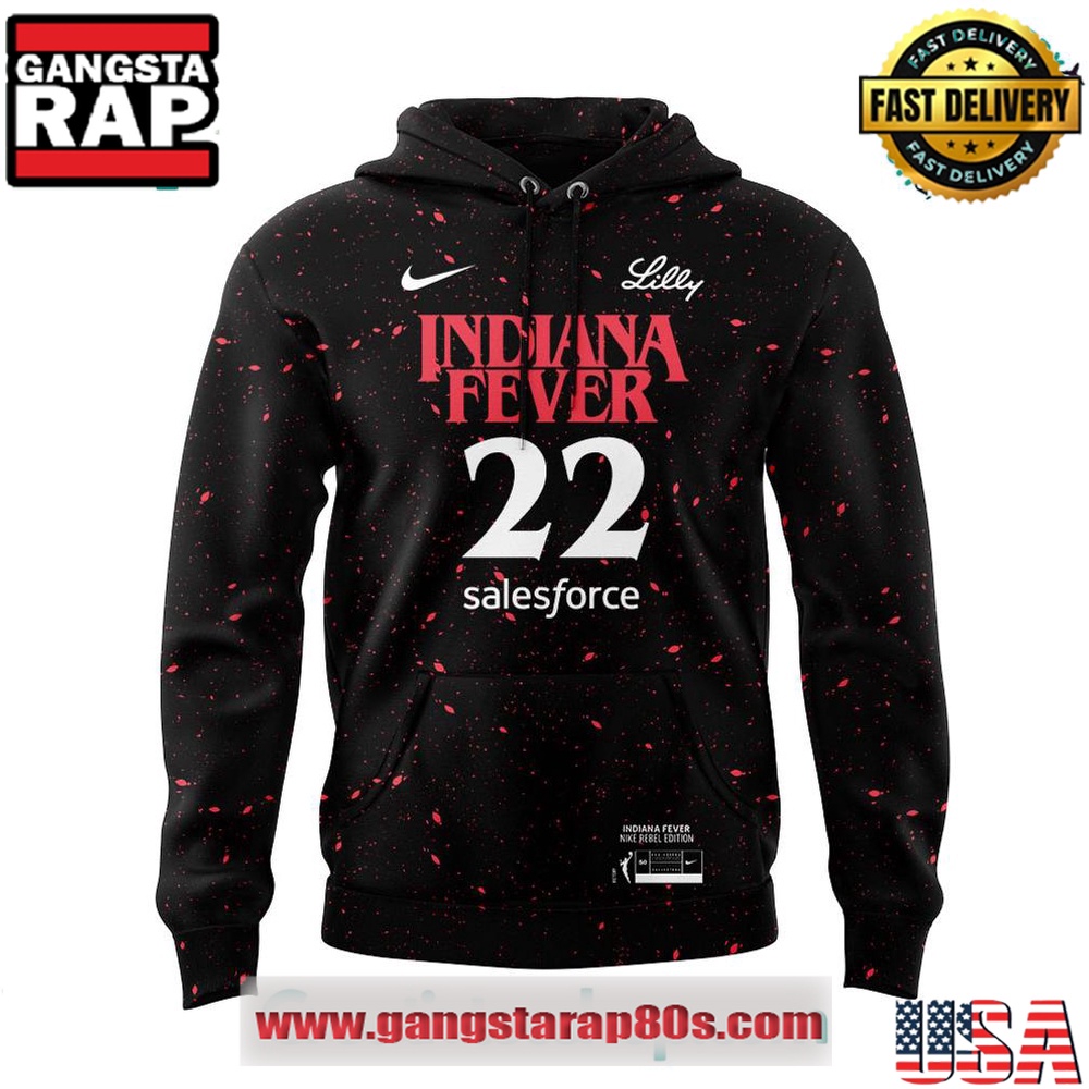 Indiana Fever 22 Caitlin Clark x Stranger Things Unisex Hoodie