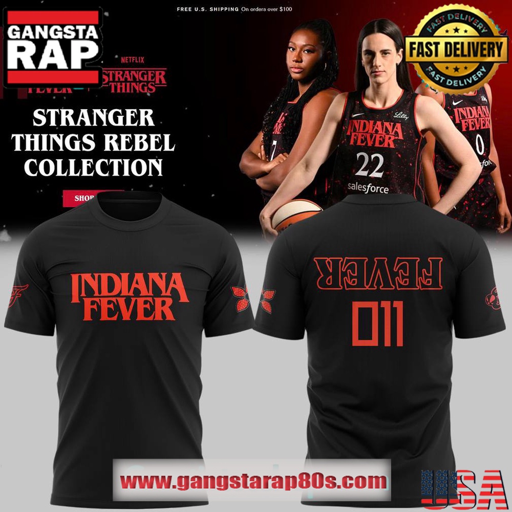 Indiana Fever x Stranger Things Rebel Swingman Limited Edition Shirt