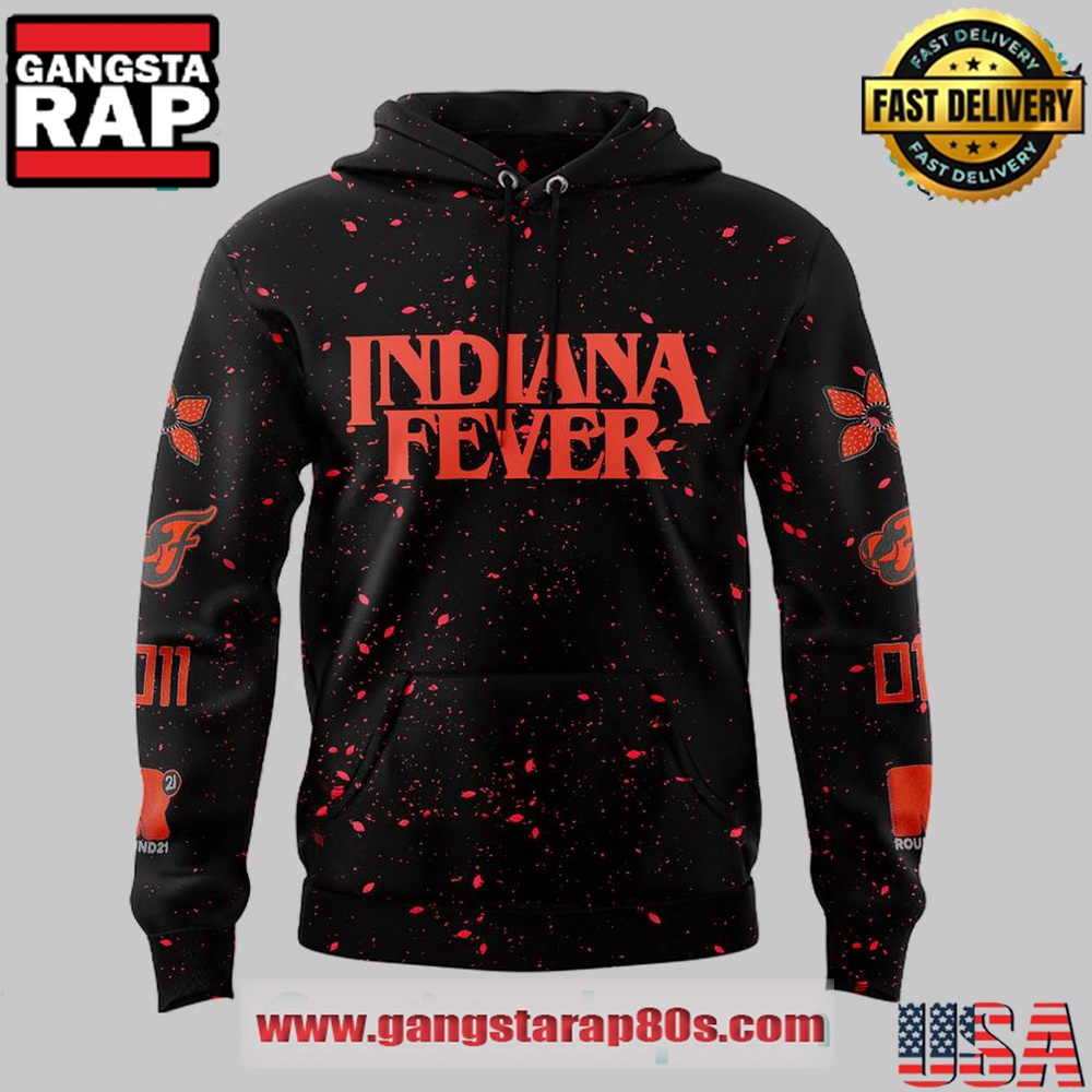 Indiana Fever x Stranger Things Rebel Swingman Limited Edition Unisex Hoodie