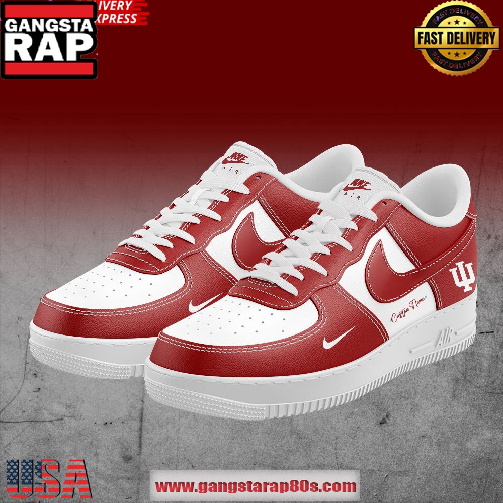 Indiana Hoosiers Custom Air Force 1 Sneakers Shoes