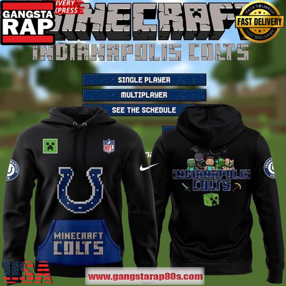Indianapolis Colts NFL Minecraft Game Special Limited Edition Unisex Hoodie