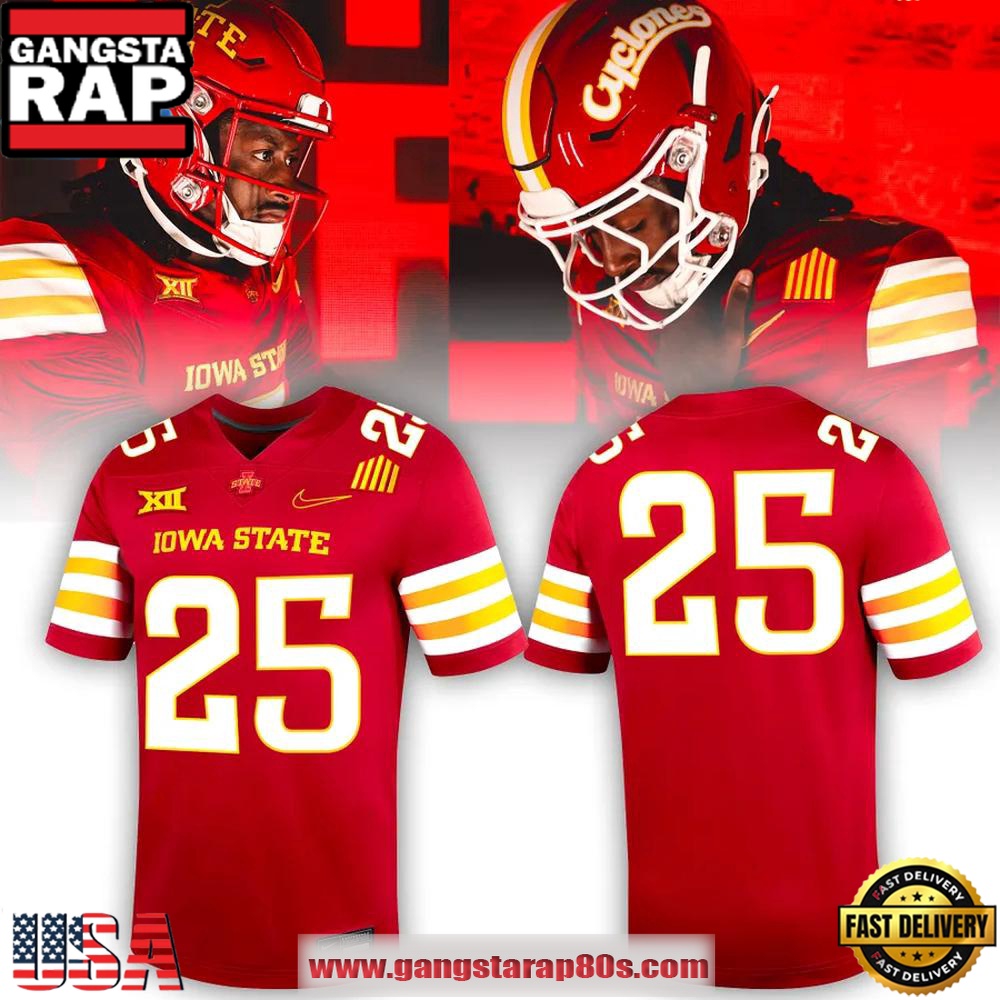 Iowa State 2025 New Home Uniform Custom Football Jersey Iowa State 2025 New Home Uniform Custom Football Jersey