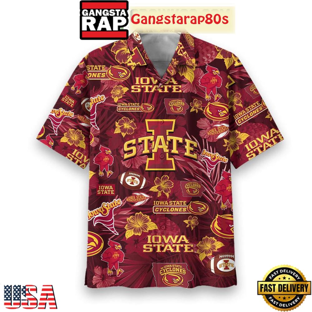 Iowa State Cyclones Flower 2025 Aloha Hawaiian Shirt