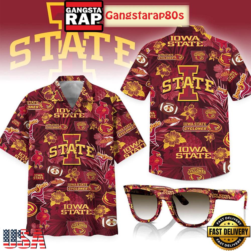 Iowa State Cyclones Flower 2025 Aloha Hawaiian Shirt