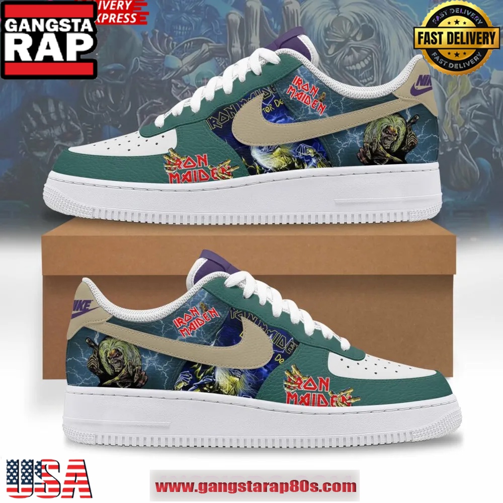 Iron Maiden Legacy Limited Edition Air Force 1 Running Sneakers Shoes