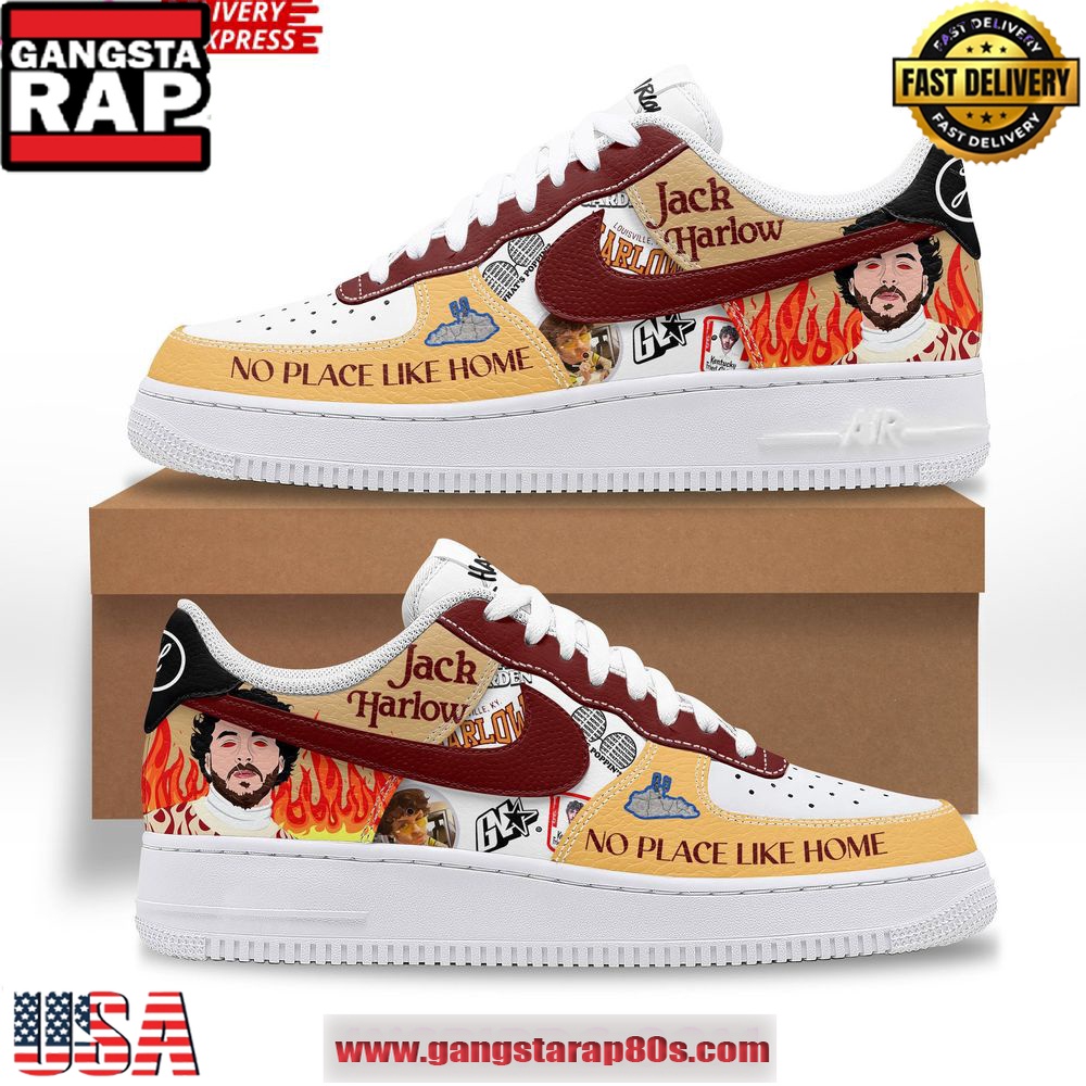Jack Harlow No Place Like Home Limited Edition Air Force 1 Shoes Running Sneakers