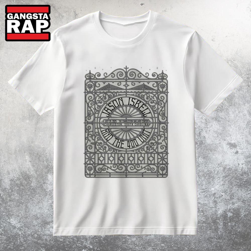 Jason Isbell And The 400 Unit 7-20-2025 In Charleston SC Tour T Shirt