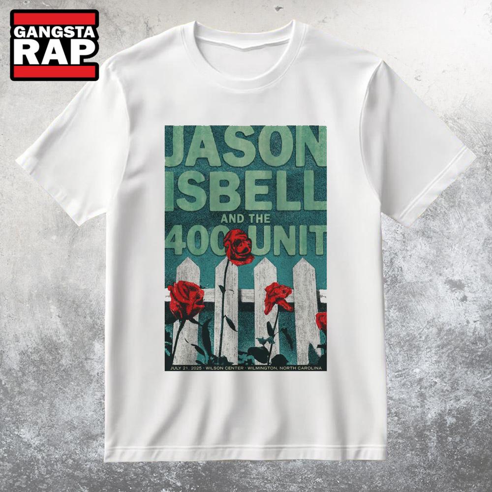 Jason Isbell And The 400 Unit 7-21-2025 Community College's Wilson Center in Wilmington NC T Shirt