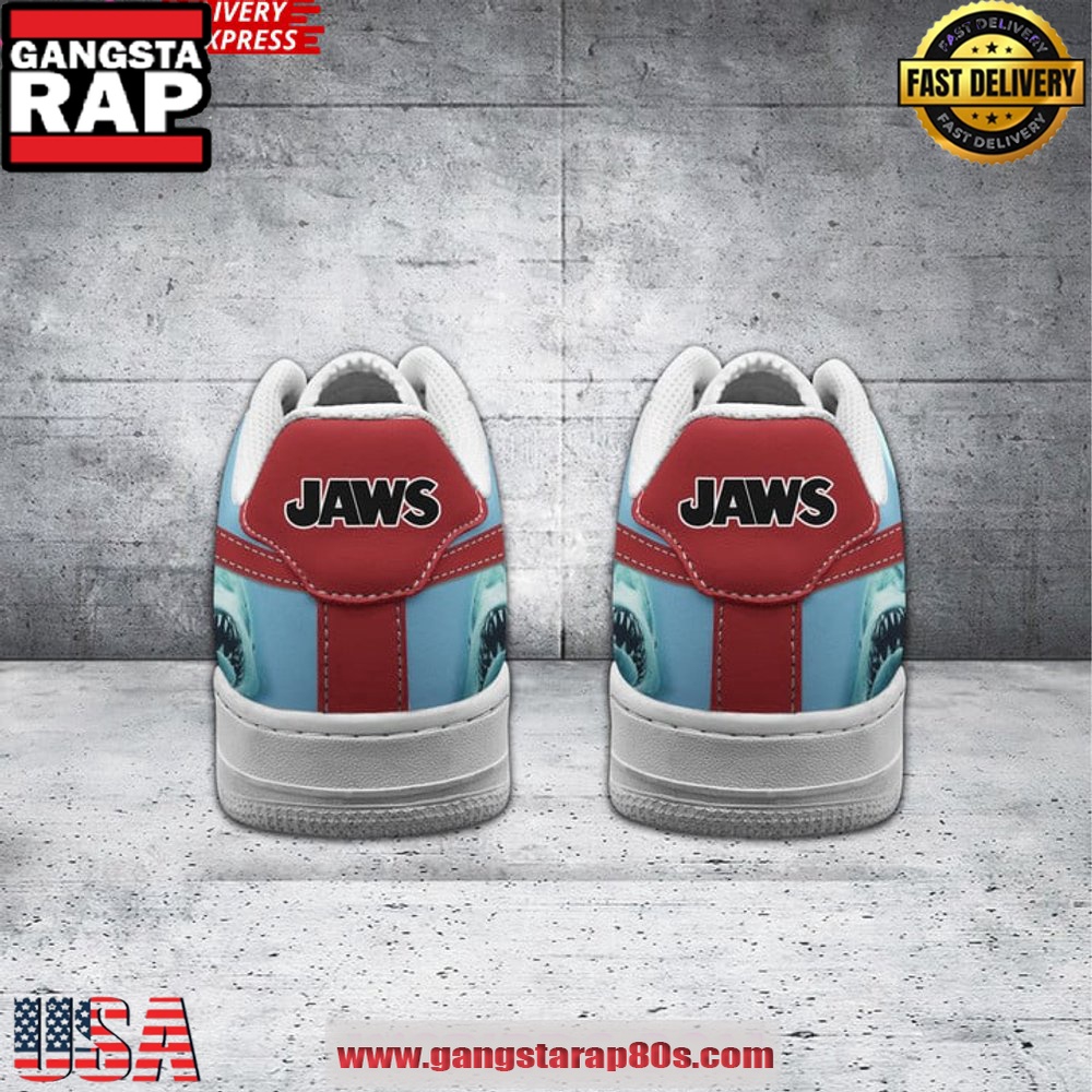 Jaws Shark Limited Edition Air Force 1 Running Sneakers Shoes Jaws Shark Limited Edition Air Force 1 Running Sneakers Shoes