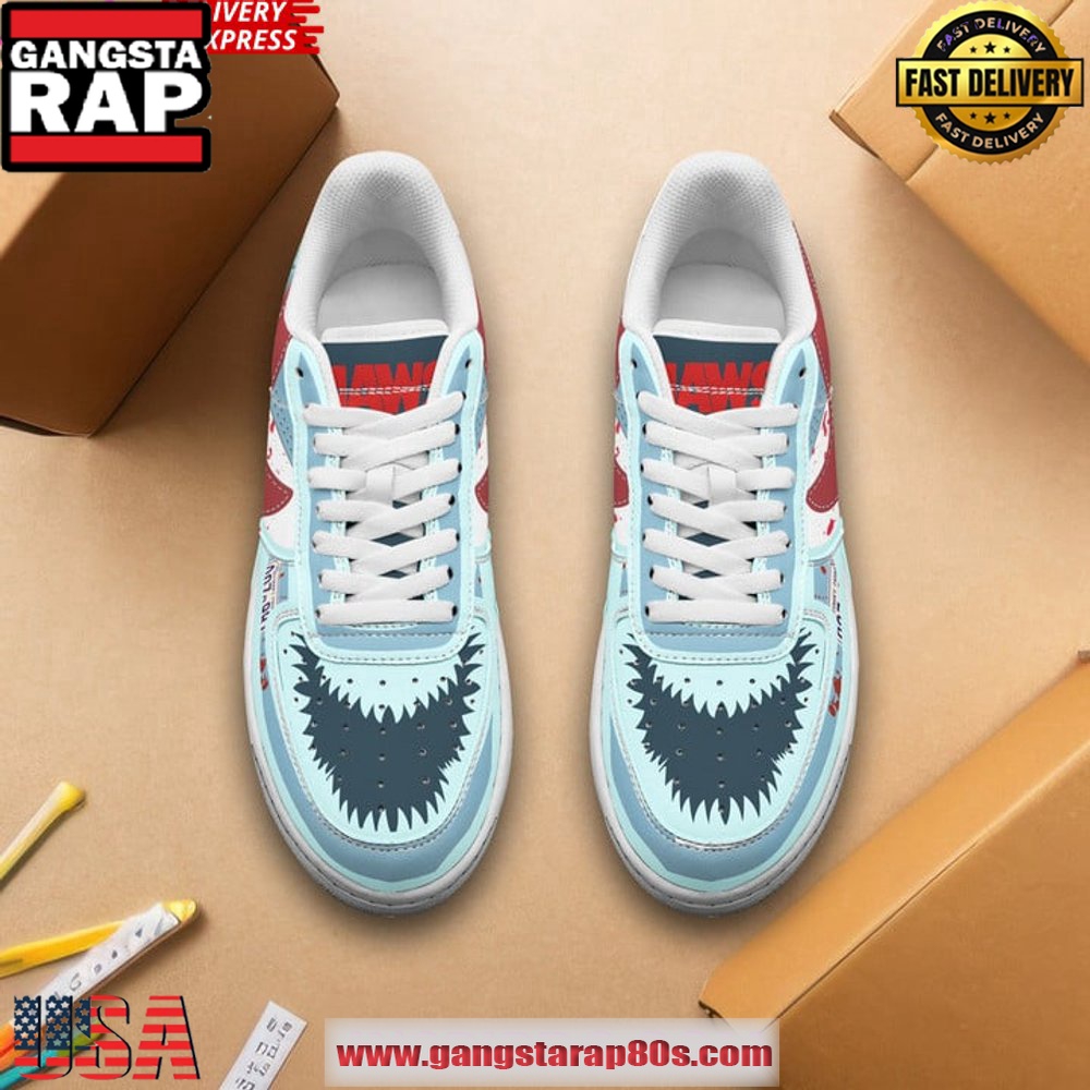 Jaws Shark Limited Edition Air Force 1 Running Sneakers Shoes Jaws Shark Limited Edition Air Force 1 Running Sneakers Shoes