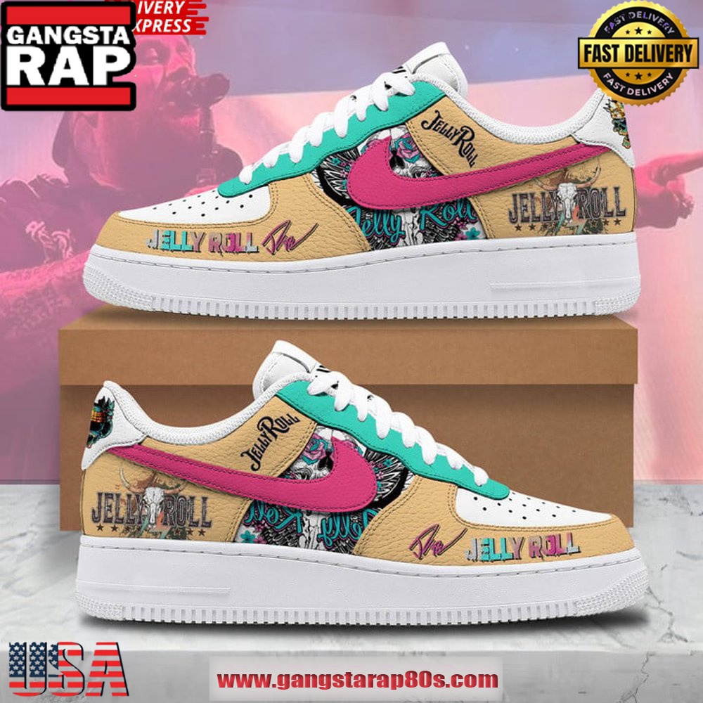 Jelly Roll Special Edition Air Force 1 Running Sneakers Shoes