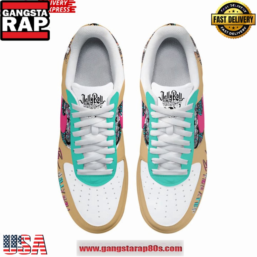 Jelly Roll Special Edition Air Force 1 Running Sneakers Shoes