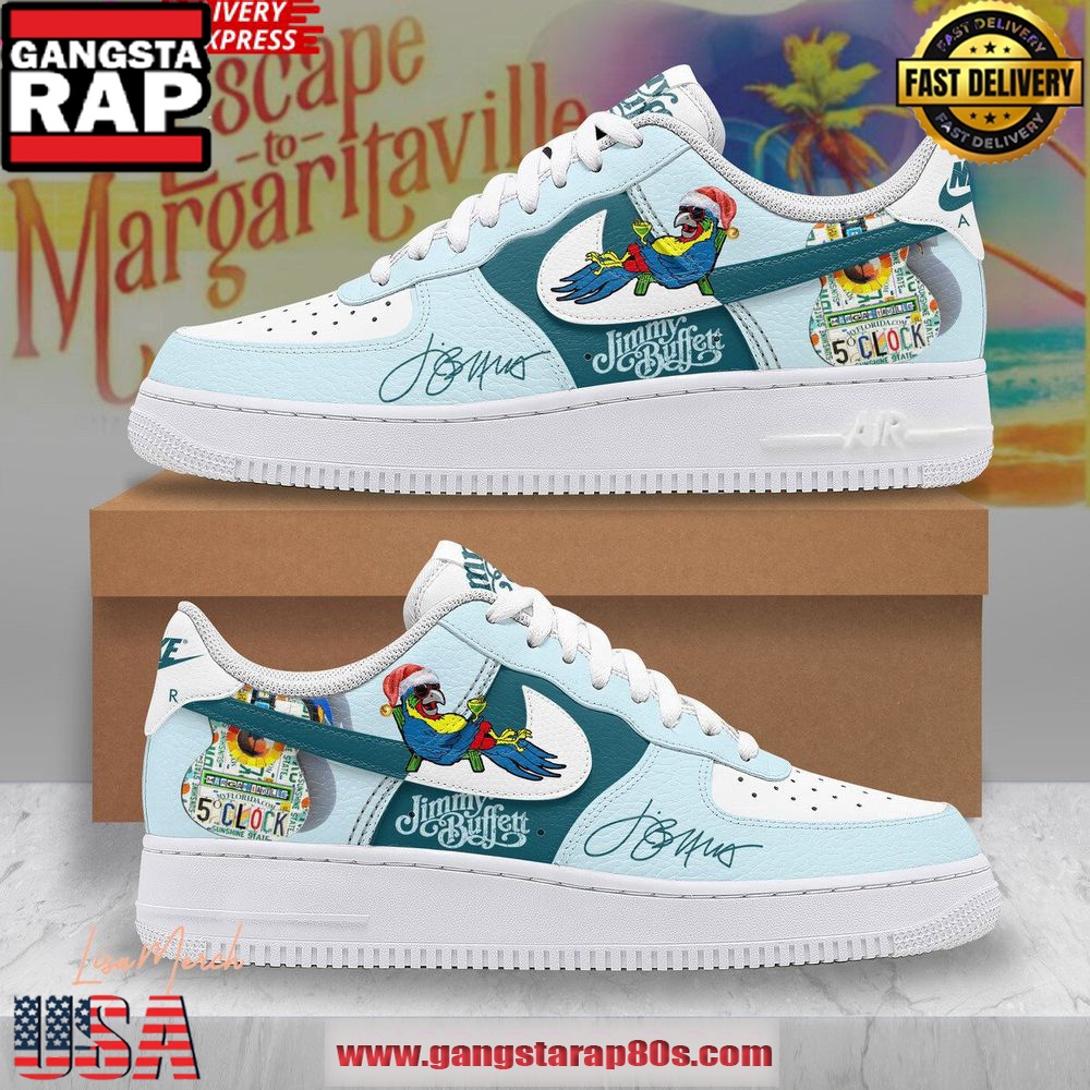 Jimmy Buffett Escape to Margaritaville Limited Edition Air Force 1 Sneakers Shoes Jimmy Buffett Escape to Margaritaville Limited Edition Air Force 1 Sneakers Shoes