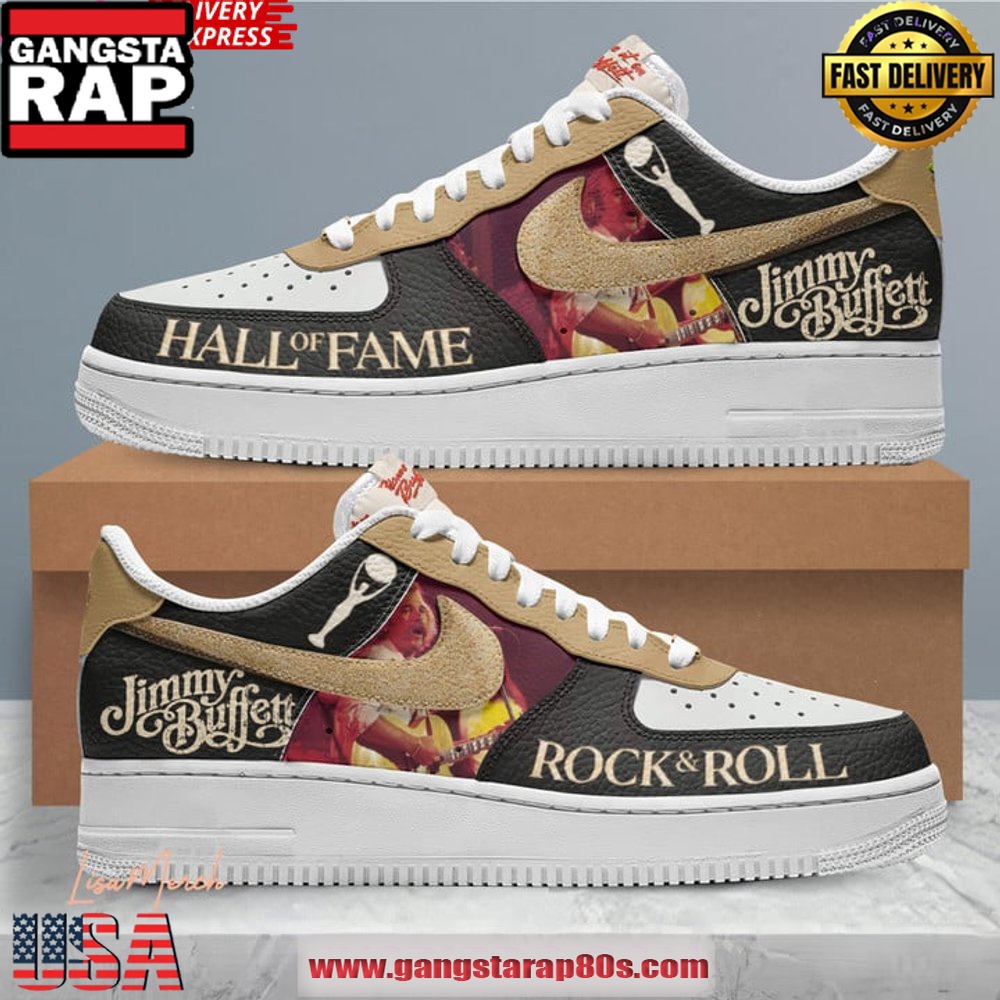 Jimmy Buffett Hall Of Fame Limited Edition Air Force 1 Running Sneakers