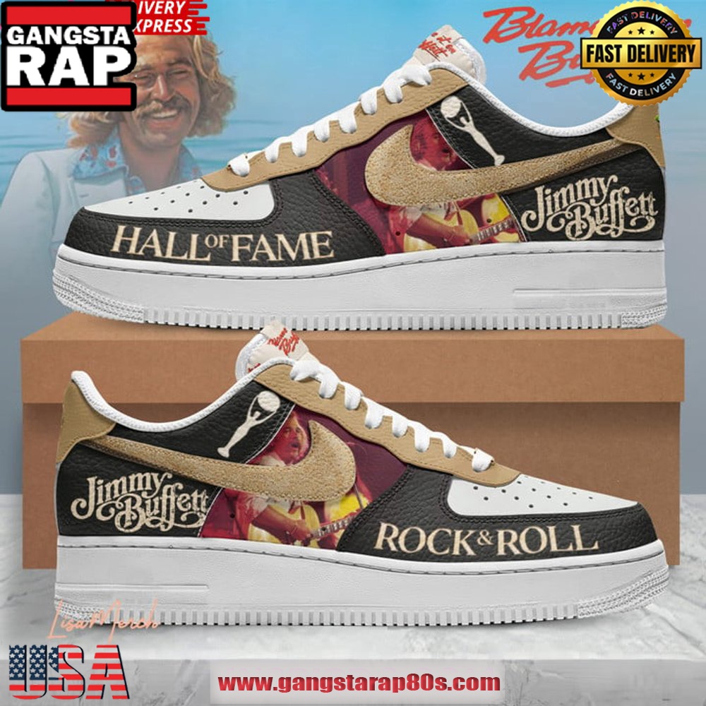 Jimmy Buffett Hall Of Fame Limited Edition Air Force 1 Running Sneakers