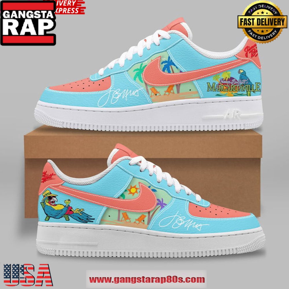 Jimmy Buffett Margaritaville Limited Edition Air Force 1 Sneakers Shoes Jimmy Buffett Margaritaville Limited Edition Air Force 1 Sneakers Shoes