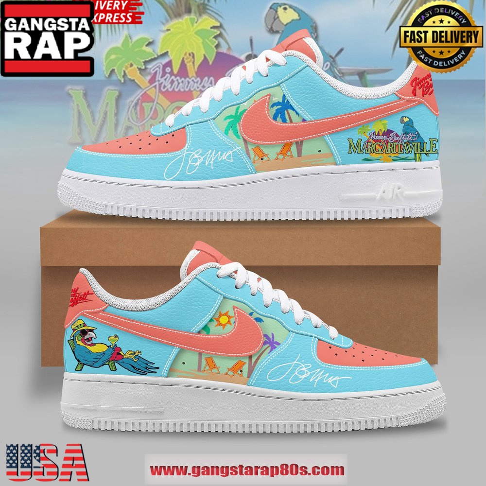 Jimmy Buffett Margaritaville Limited Edition Air Force 1 Sneakers Shoes Jimmy Buffett Margaritaville Limited Edition Air Force 1 Sneakers Shoes