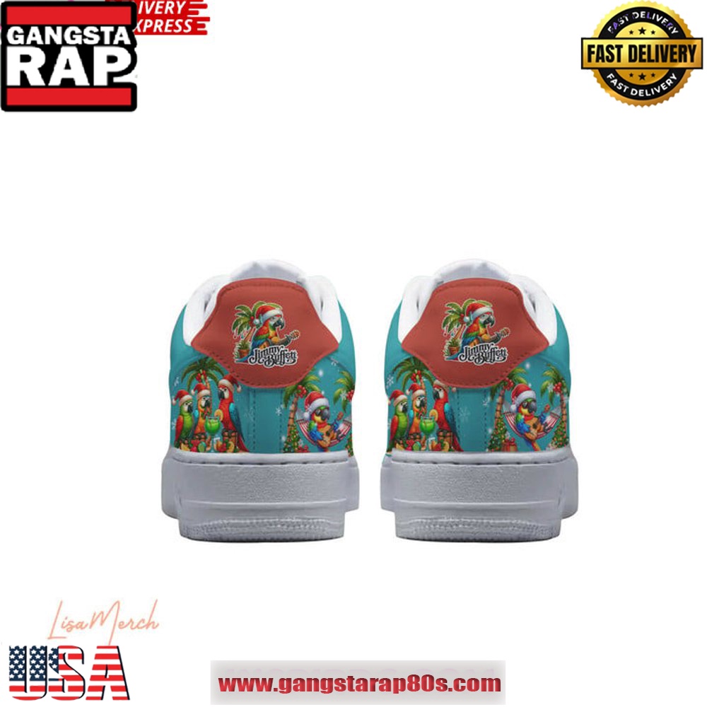 Jimmy Buffett Mele Kalikimaka Limited Edition Air Force 1 Running Sneakers Jimmy Buffett Mele Kalikimaka Limited Edition Air Force 1 Running Sneakers
