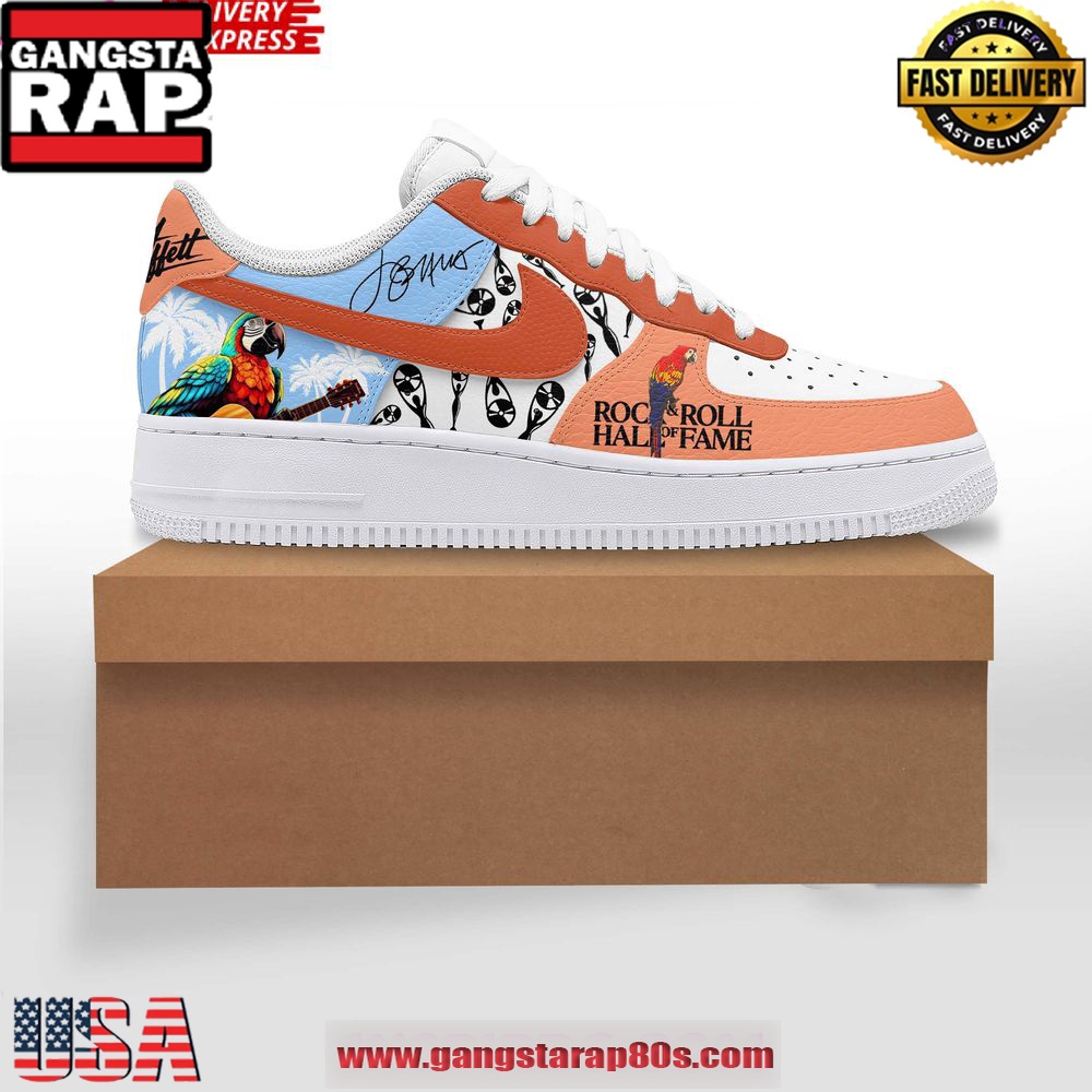 Jimmy Buffett Rock & Roll Hall of Fame Limited Air Force 1 Sneakers Shoes Jimmy Buffett Rock & Roll Hall of Fame Limited Air Force 1 Sneakers Shoes
