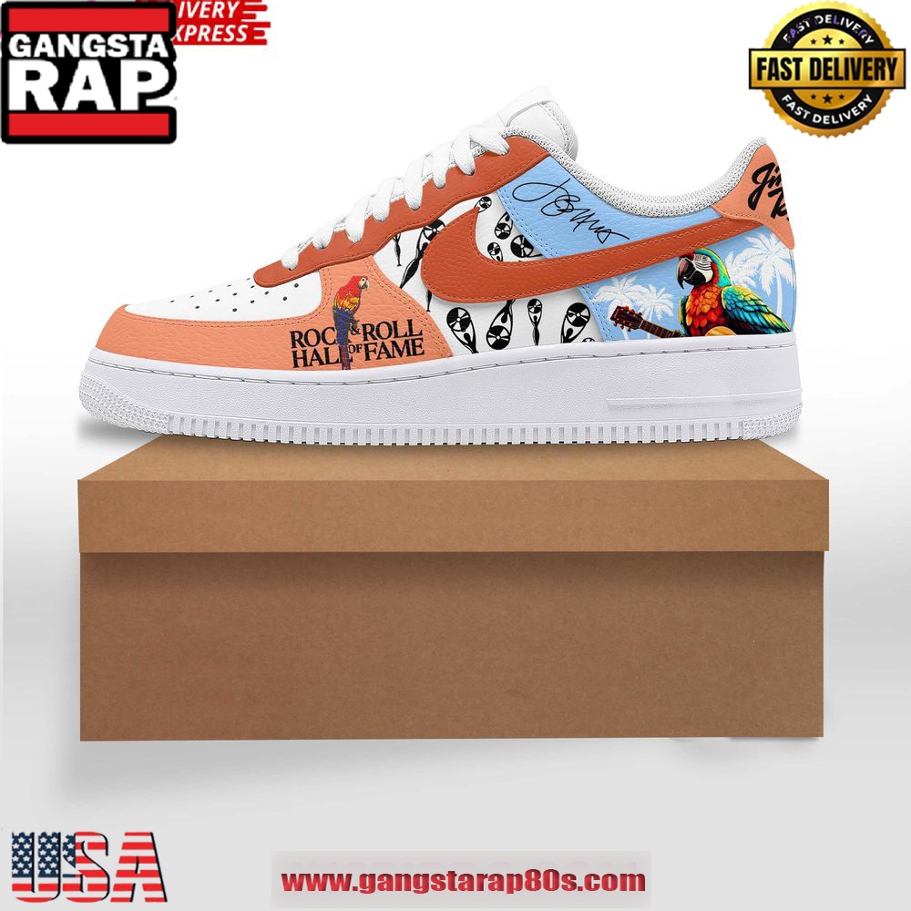 Jimmy Buffett Rock & Roll Hall of Fame Limited Air Force 1 Sneakers Shoes Jimmy Buffett Rock & Roll Hall of Fame Limited Air Force 1 Sneakers Shoes