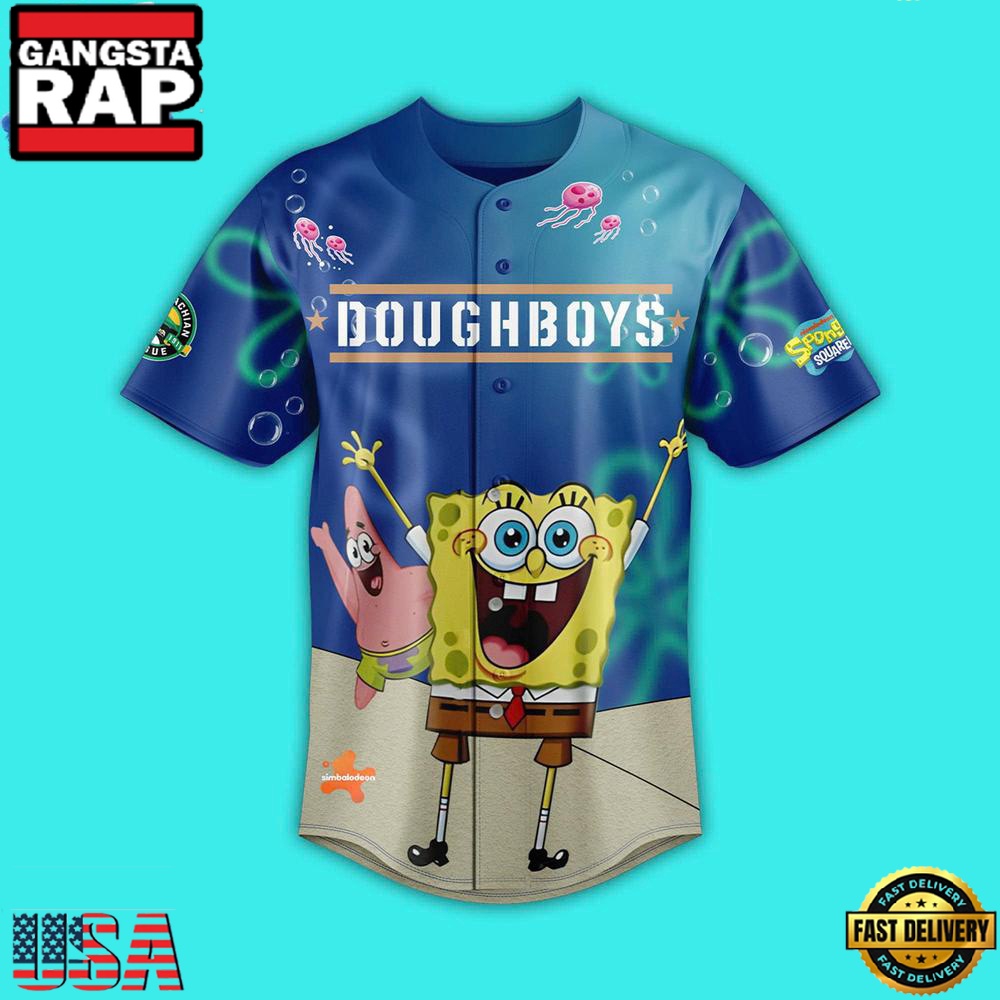 Johnson City Doughboys SpongeBob Night Limited Premium Edition Custom Baseball Jersey Johnson City Doughboys SpongeBob Night Limited Premium Edition Custom Baseball Jersey