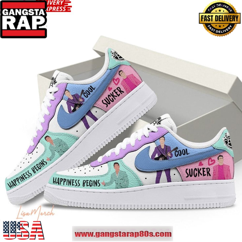Jonas Brothers Pop Band Limited Air Force 1 Running Sneakers Shoes