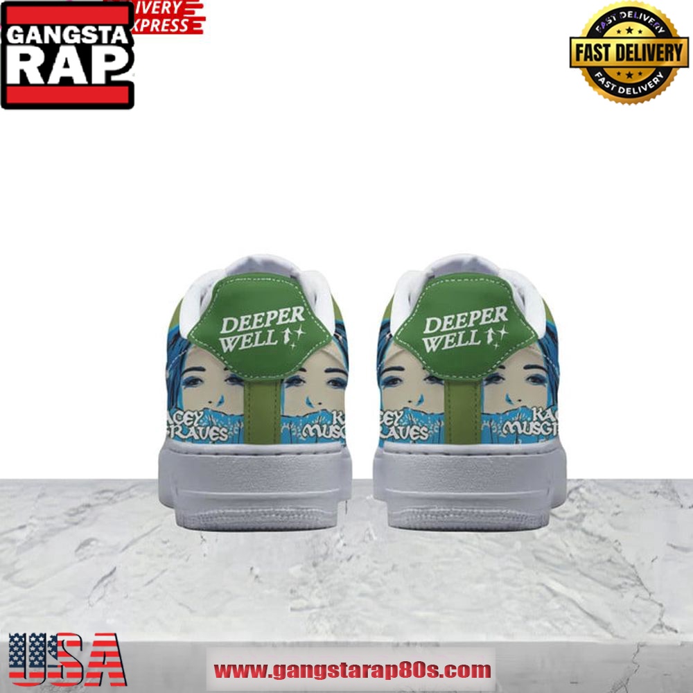 Kacey Musgraves Deeper Well Limited Edition Air Force 1 Sneakers Shoes Kacey Musgraves Deeper Well Limited Edition Air Force 1 Sneakers Shoes