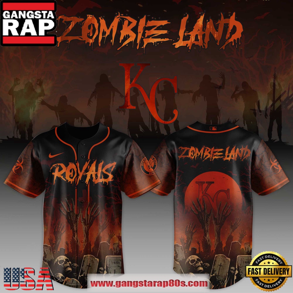 Kansas City Royals MLB x Zombie Land Unique Design Baseball Jersey