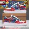 Kansas Jayhawks Rock Chalk Jayhawk Air Force 1 Running Sneakers Shoes