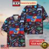 Kansas Jayhawks Solgan Beak'em Hawks True Fan Spirit Custom Name Aloha Hawaiian Shirt