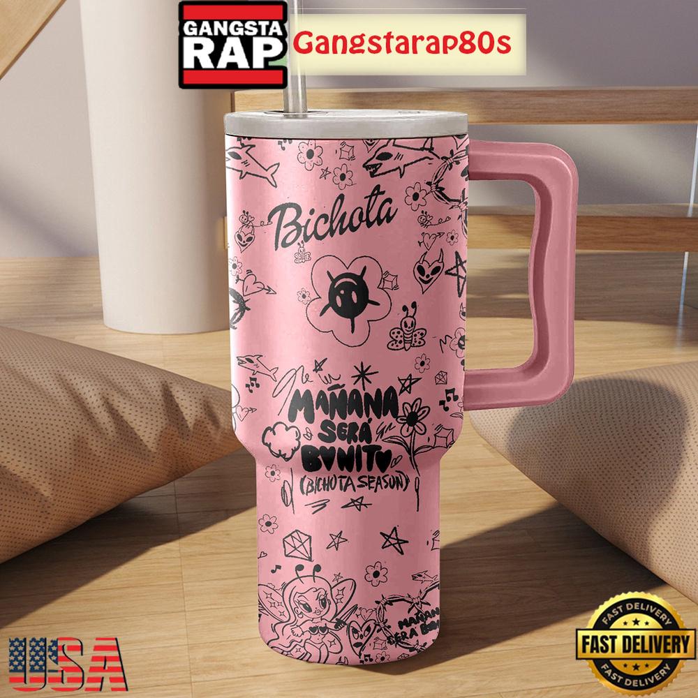 Karol G Bichota Manana Sera Bonito Tumbler Cup 40oz Karol G Bichota Manana Sera Bonito Tumbler Cup 40oz