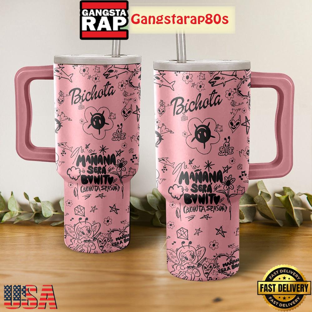 Karol G Bichota Manana Sera Bonito Tumbler Cup 40oz Karol G Bichota Manana Sera Bonito Tumbler Cup 40oz