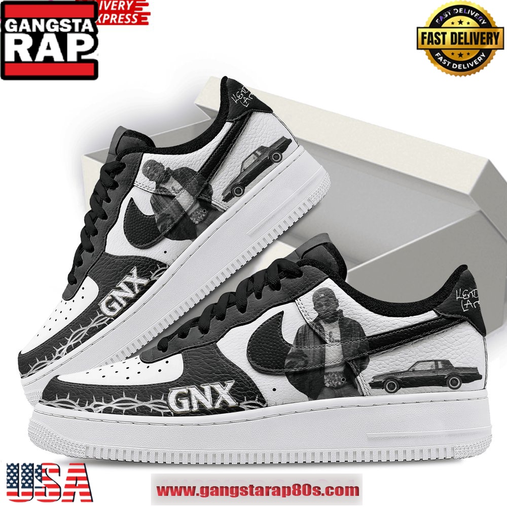 Kendrick Lamar GNX Limited Edition Air Force 1 Running Sneakers Shoes Kendrick Lamar GNX Limited Edition Air Force 1 Running Sneakers Shoes