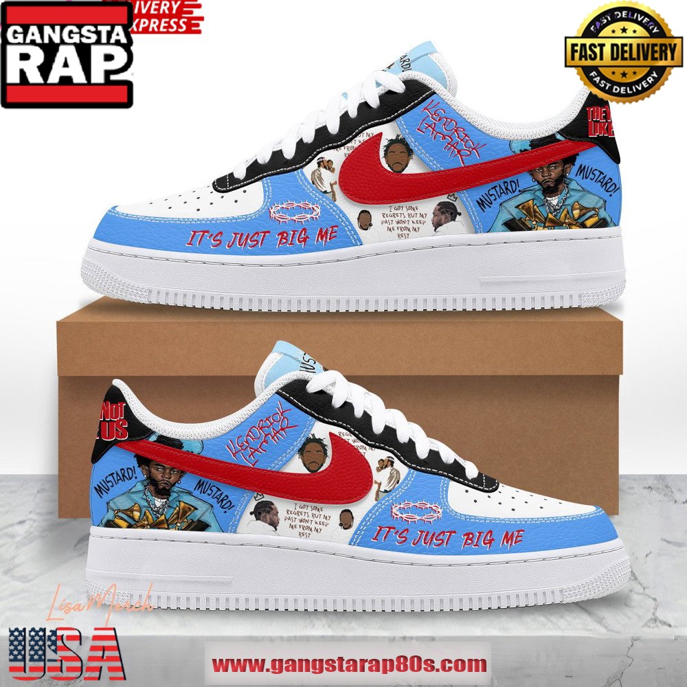 Kendrick Lamar Grammy Special Edition Air Force 1 Running Sneakers Shoes