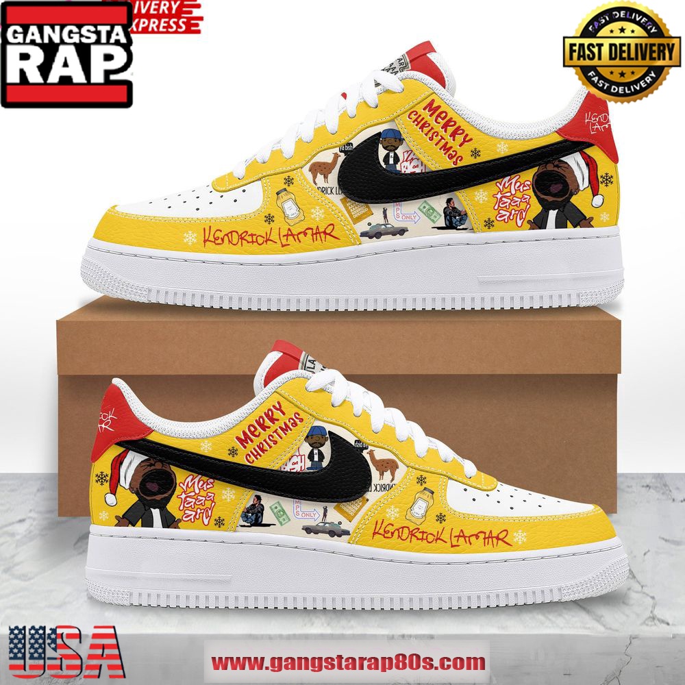 Kendrick Lamar Merry Christmas Special Edition Air Force 1 Shoes Running Sneakers