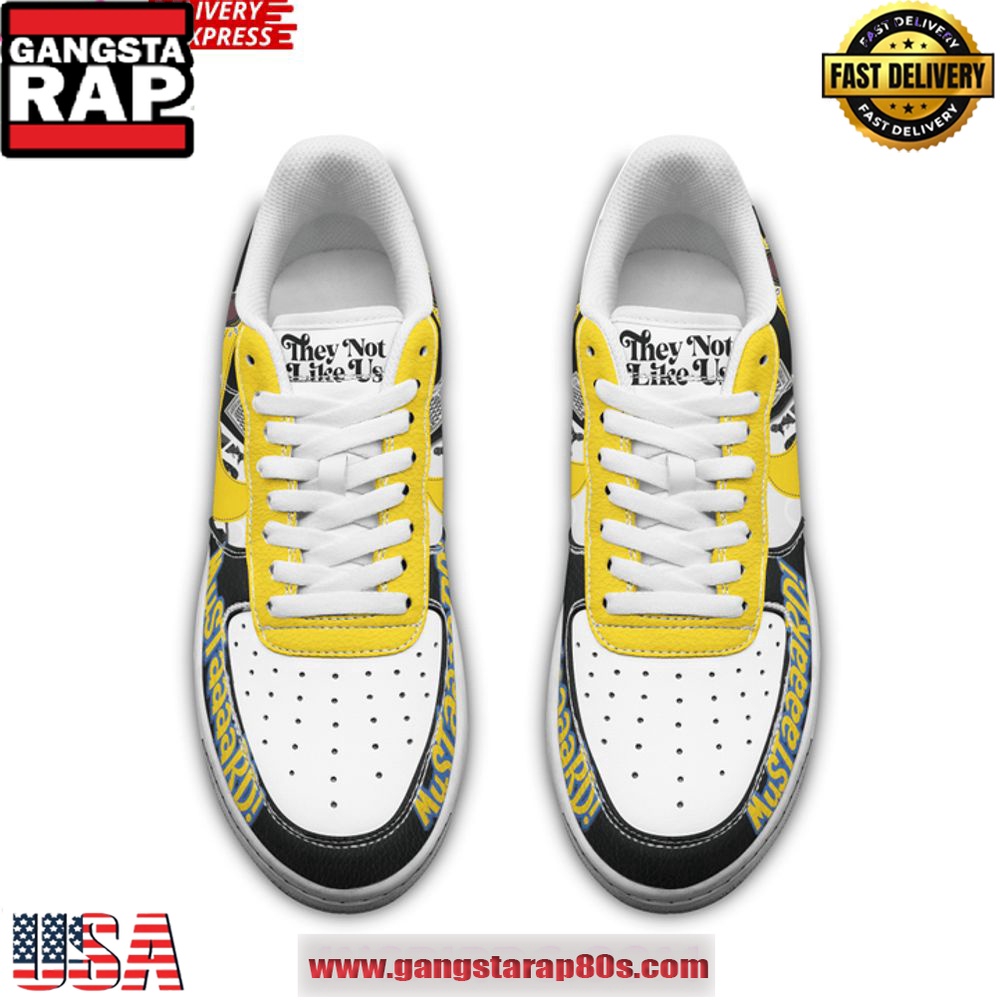 Kendrick Lamar Mustard Special Edition Air Force 1 Running Sneakers Shoes Kendrick Lamar Mustard Special Edition Air Force 1 Running Sneakers Shoes