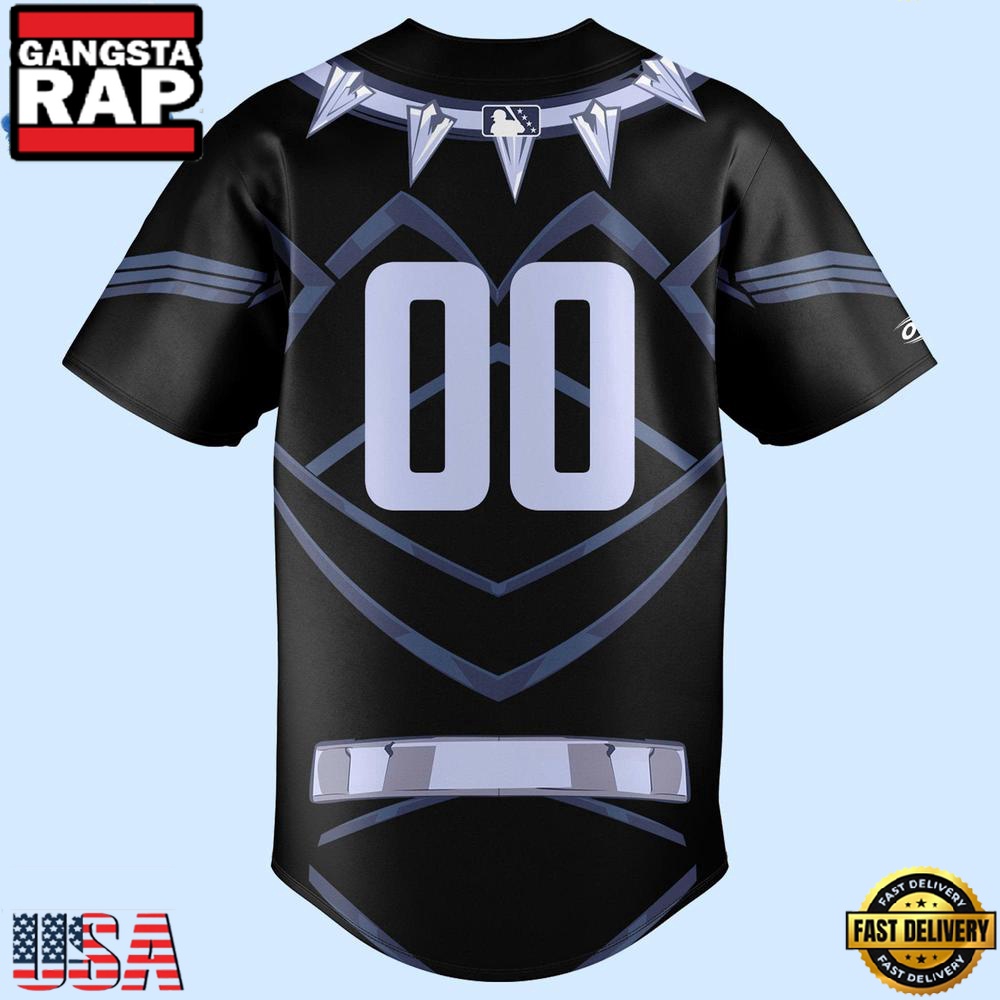 Knoxville Smokies x Marvel Black Panther Limited Premium Edition Custom Baseball Jersey Knoxville Smokies x Marvel Black Panther Limited Premium Edition Custom Baseball Jersey