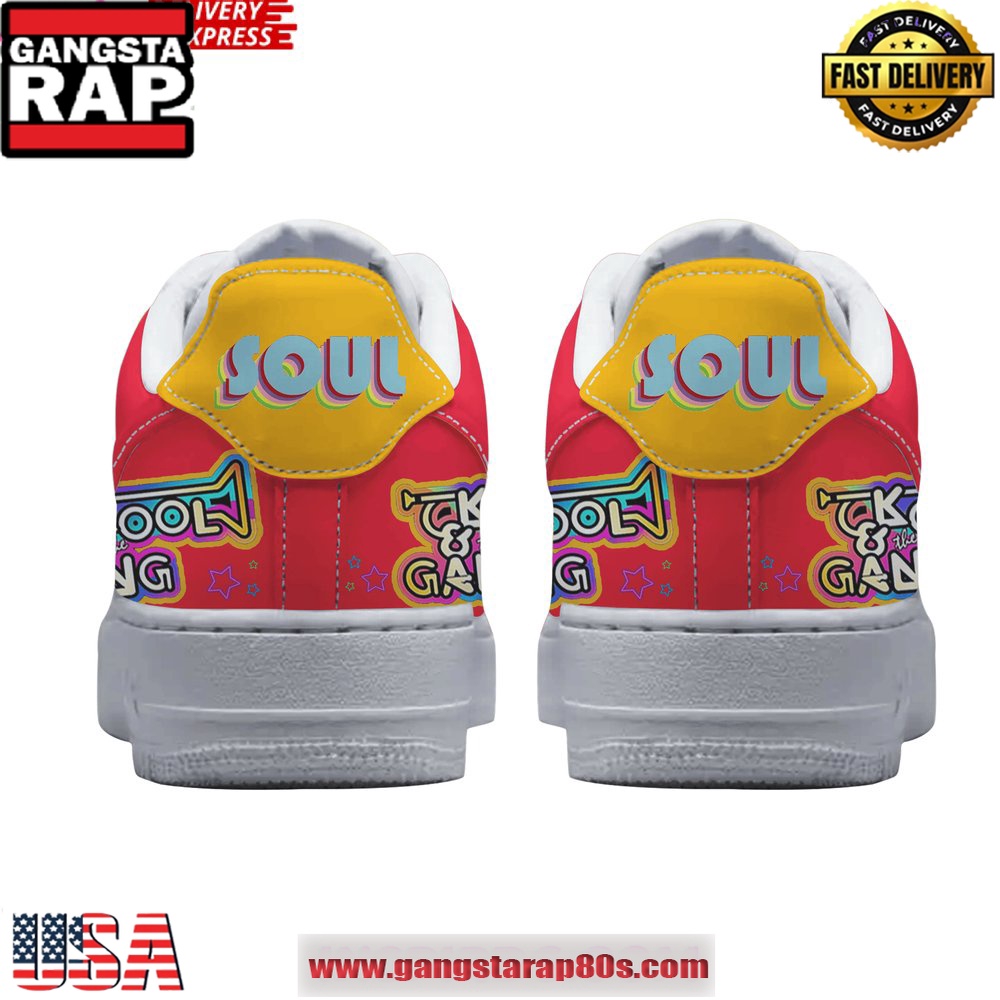 Kool & The Gang Party Limited Edition Air Force 1 Running Sneakers Shoes Kool & The Gang Party Limited Edition Air Force 1 Running Sneakers Shoes