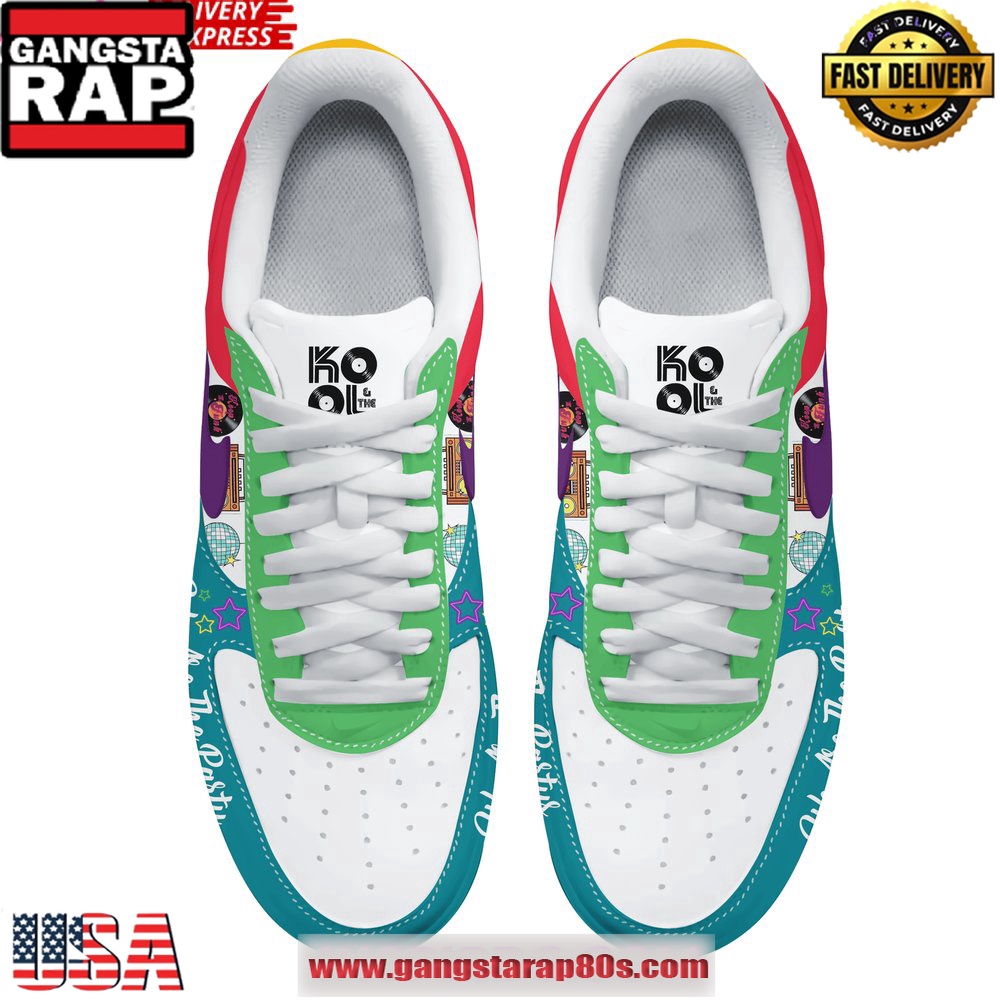 Kool & The Gang Party Limited Edition Air Force 1 Running Sneakers Shoes Kool & The Gang Party Limited Edition Air Force 1 Running Sneakers Shoes