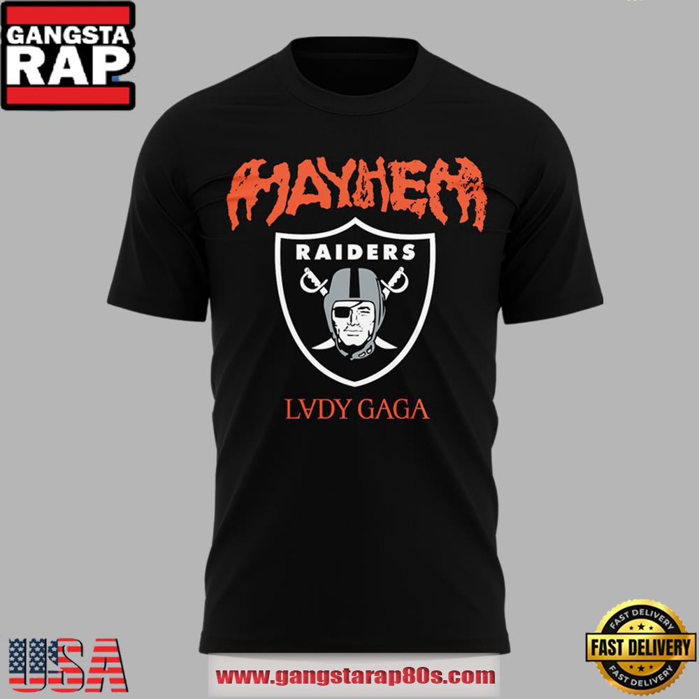 Lady Gaga Las Vegas Raiders The Mayhem Ball Tour 2025 Unisex T Shirt