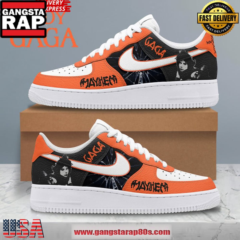 Lady Gaga Mayhem Limited Edition Air Force 1 Running Sneakers Shoes