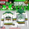 London Knights OHL Back-to-Back Champions 2024 - 2025 White Unisex Hoodie 2 London Knights OHL Back-to-Back Champions 2024 - 2025 White Unisex Hoodie
