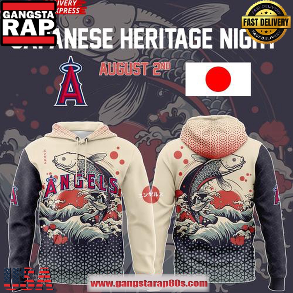 Los Angeles Angels Japanese Heritage Night 2025 Unisex Hoodie